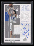 2002-03 SP Game Used Autographed Jerseys 69 Mike Miller Jersey Auto 16/100