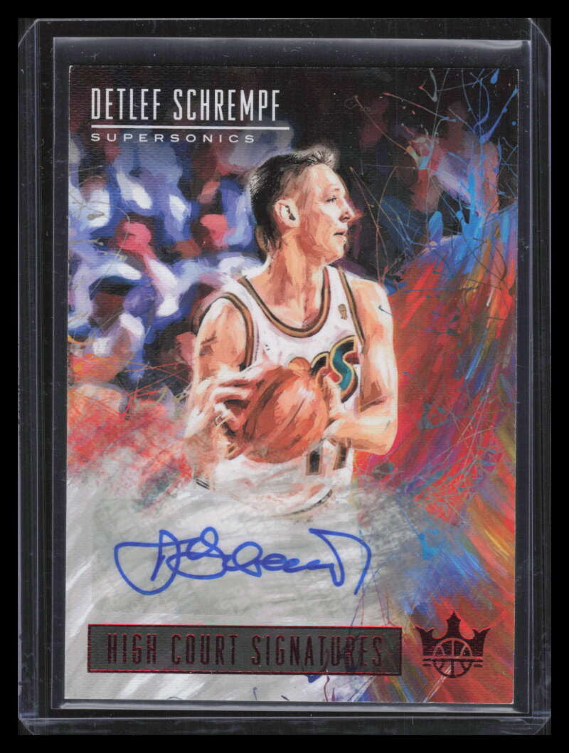 2018-19 Court Kings High Court Signatures Ruby 24 Detlef Schrempf Auto 79/99