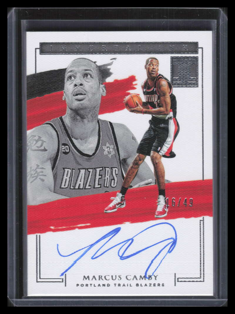 DELETE 156248 2020-21 Panini Impeccable Immortal Ink 4 Marcus Camby Auto 16/49