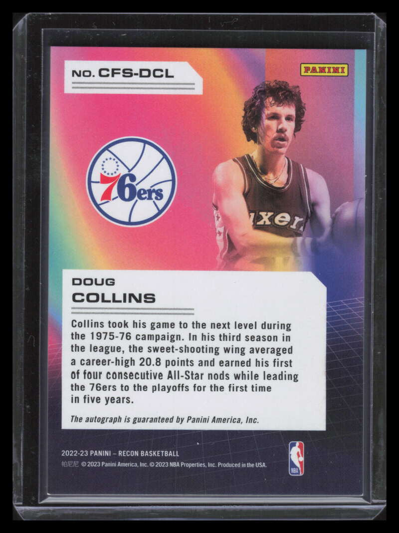 2022-23 Panini Recon Claim to Fame Signatures Gold 19 Doug Collins Auto 6/10