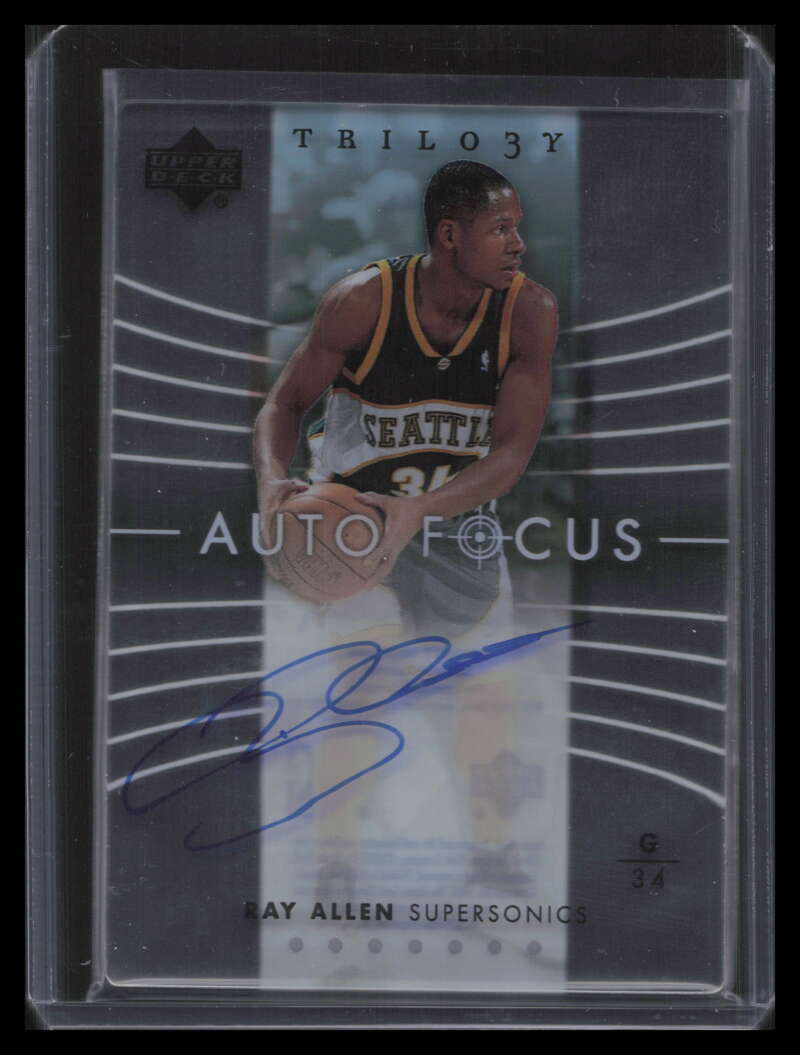 2004-05 Upper Deck Trilogy Auto Focus AL Ray Allen Auto