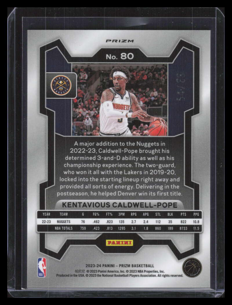 2023-24 Panini Prizm Prizms Multi Wave 80 Kentavious Caldwell-Pope 54/88