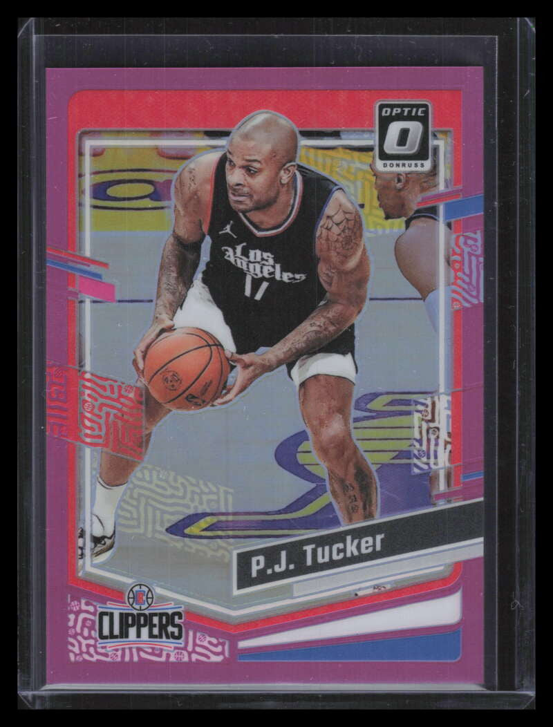 2023-24 Donruss Optic Pink Refractor 185 P. J. Tucker 19/25