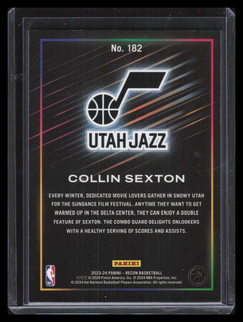 2023-24 Panini Recon Holo Green 182 Collin Sexton 4/5