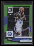 2022-23 Donruss Optic Lime Green Refractor 26 Tyrese Maxey 22/149