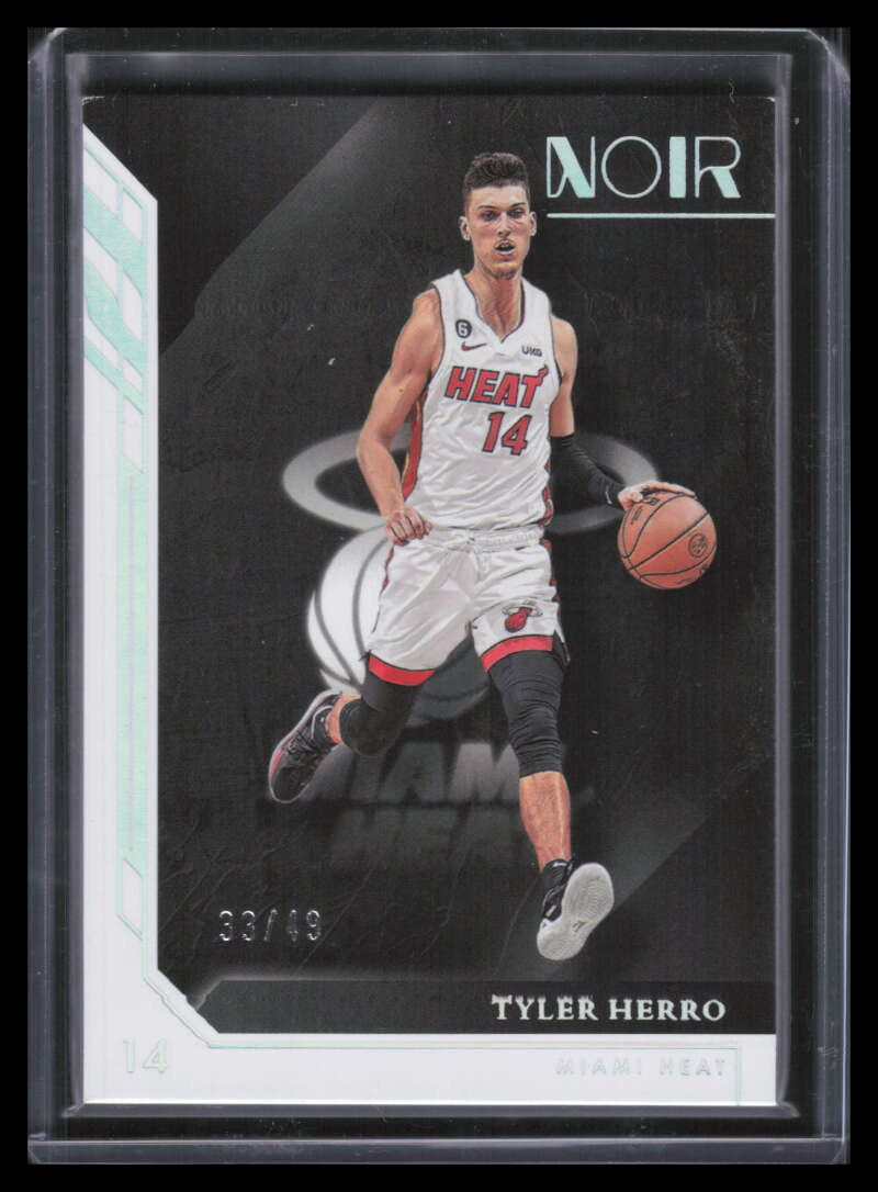 2022-23 Panini Noir Holo Silver 50 Tyler Herro A 33/49 Association Edition