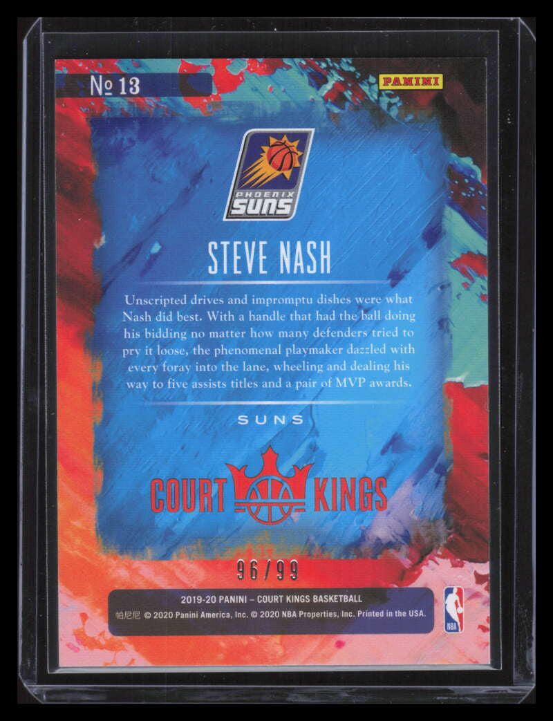 SOLD 156380 2019-20 Court Kings Academy of Fine Arts Amethyst 13 Steve Nash 96/99