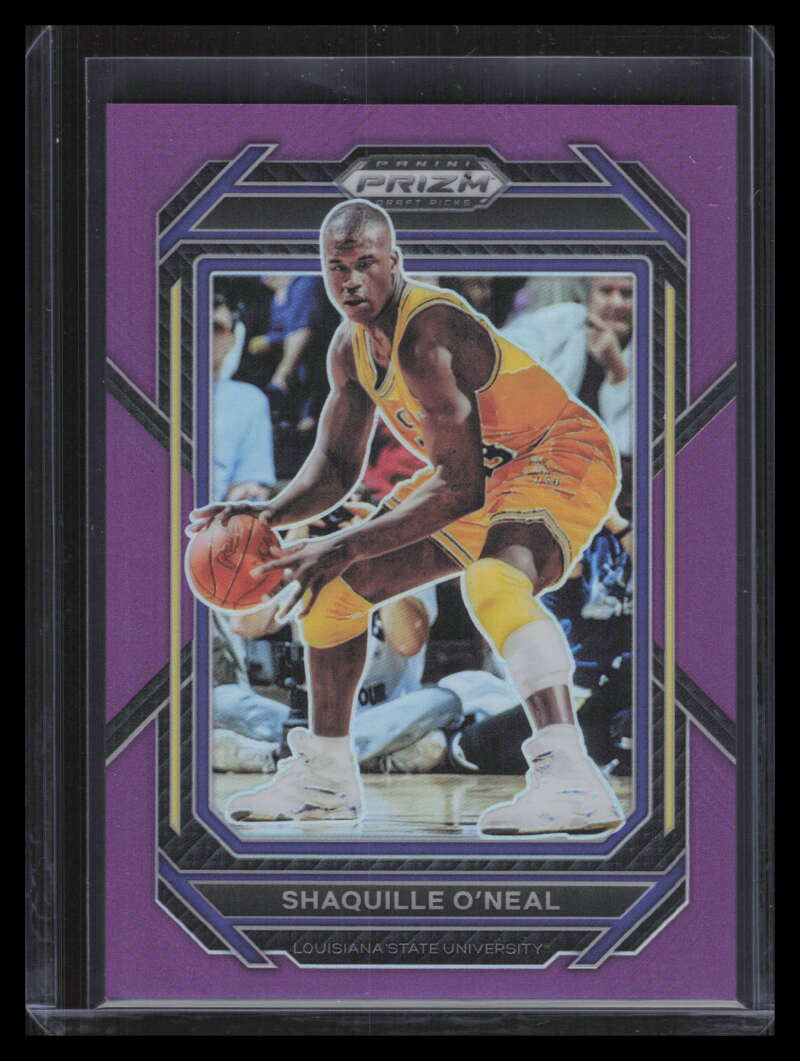 2023-24 Panini Prizm Draft Picks Purple Refractor 92 Shaquille O'Neal 48/75