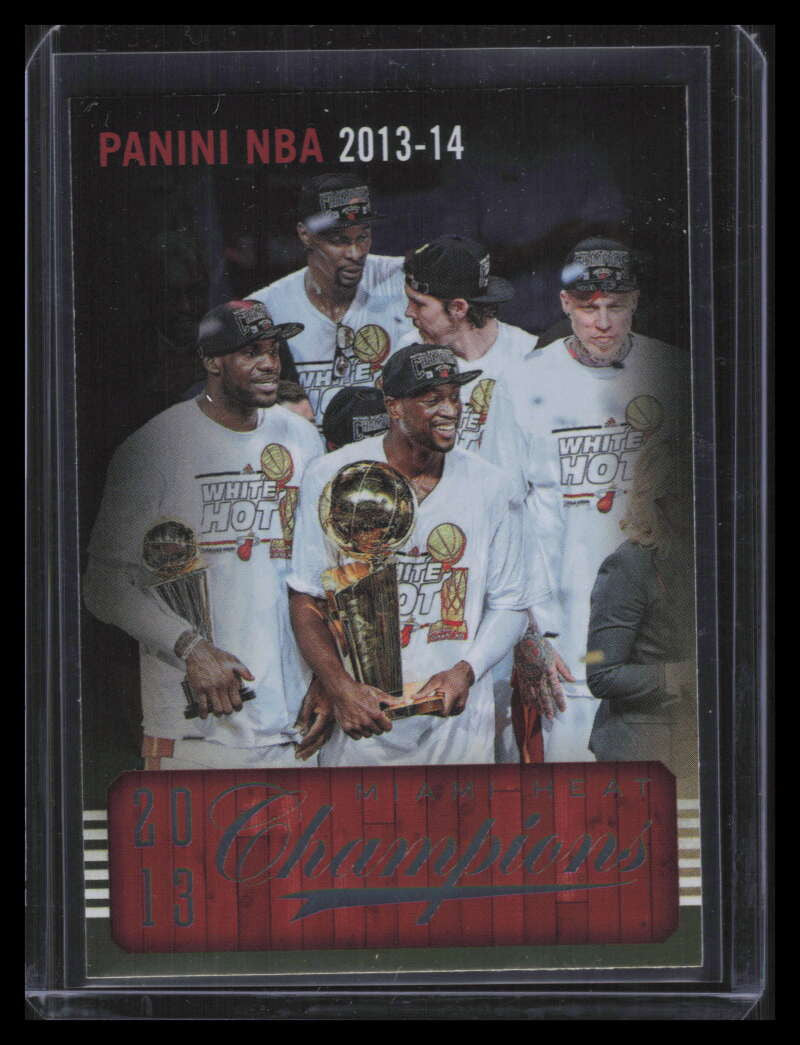 2013-14 Hoops Chinese 151 Miami Heat Champions Andersen Bosh Wade LeBron