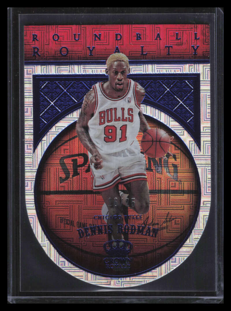 2017-18 Crown Royale Roundball Royalty Blue 5 Dennis Rodman 16/25