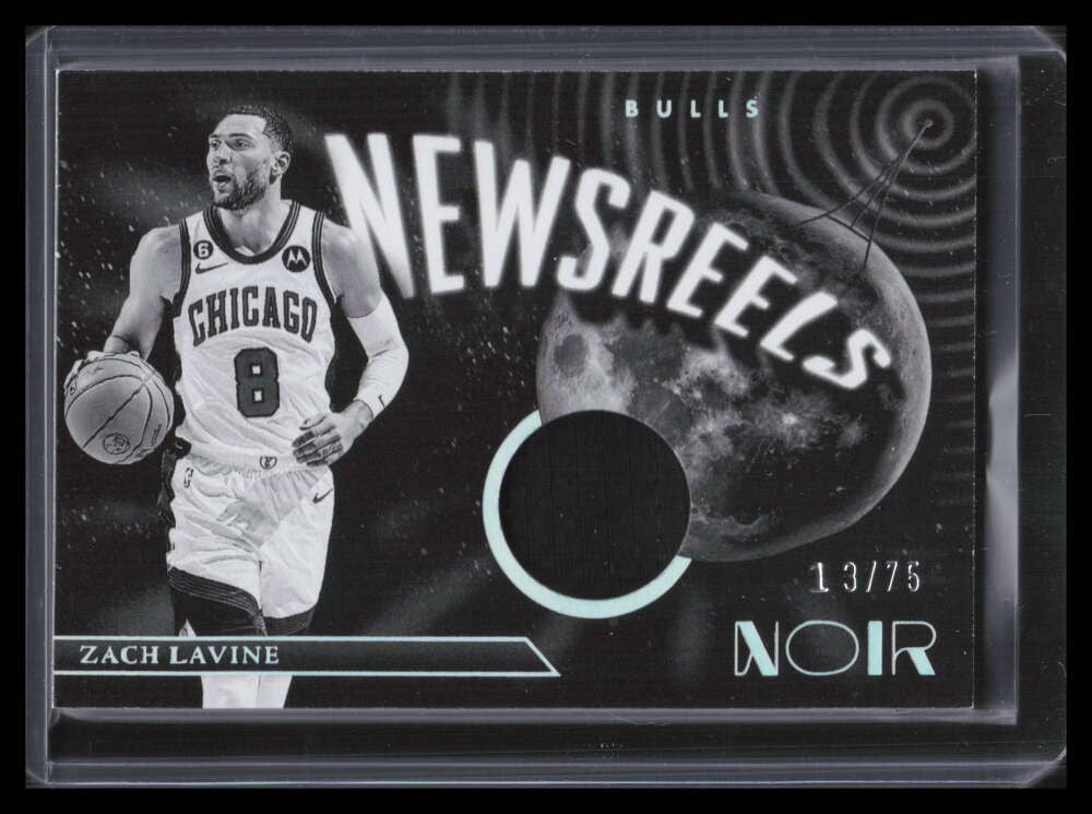 2022-23 Panini Noir Newsreels Jerseys 2 Zach LaVine Jersey 13/75