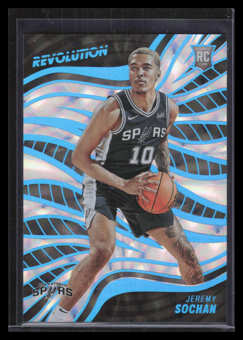 2022-23 Panini Revolution Future Frame 143 Jeremy Sochan Rookie 43/60