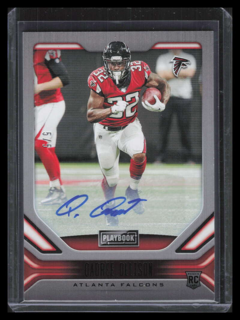 2019 Panini Playbook Rookie Signatures Black 170 Qadree Wilson Rookie Auto 5/5