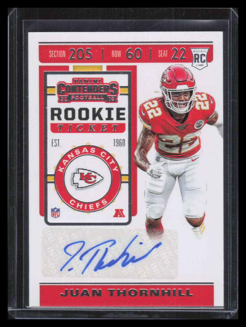 2019 Panini Contenders 155 Juan Thornhill Rookie Auto