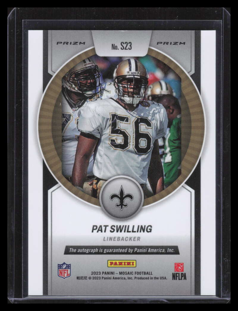 2023 Panini Mosaic Scripts 23 Pat Swilling Auto