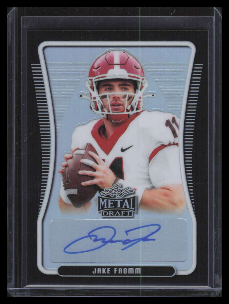 2020 Leaf Metal Draft Portrait Prismatic Black Jake Fromm Rookie Auto 2/15
