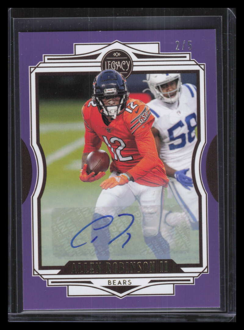 2021 Panini Legacy Autographs Violet 57 Allen Robinson Auto 2/5