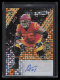 2021 Elite Rookie Autographs Orange 29 Alijah Vera-Tucker Rookie Auto 3/25