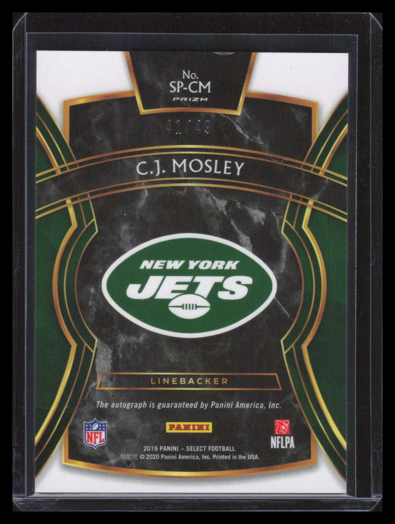 2019 Select Signatures Prizm Maroon SPCM C. J. Mosley Auto 41/49