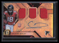 2018 Panini Gold Standard 277 Calvin Ridley Rookie Triple Jersey Auto 14/75