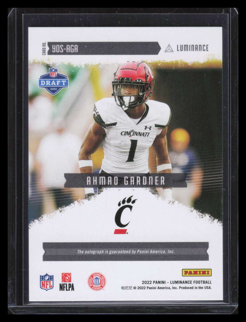 DELETE 156710 2022 Panini Luminance Year One Signatures 4 Ahmad Gardner Rookie Auto