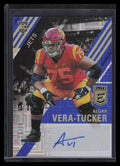 2021 Elite Rookie Autographs Blue 29 Alijah Vera-Tucker Rookie Auto 6/10