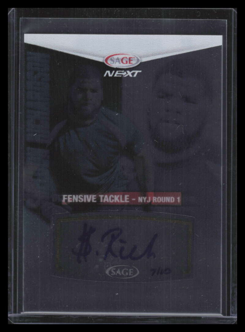2013 SAGE Next Acetate 37 Sheldon Richardson Rookie Auto 7/10