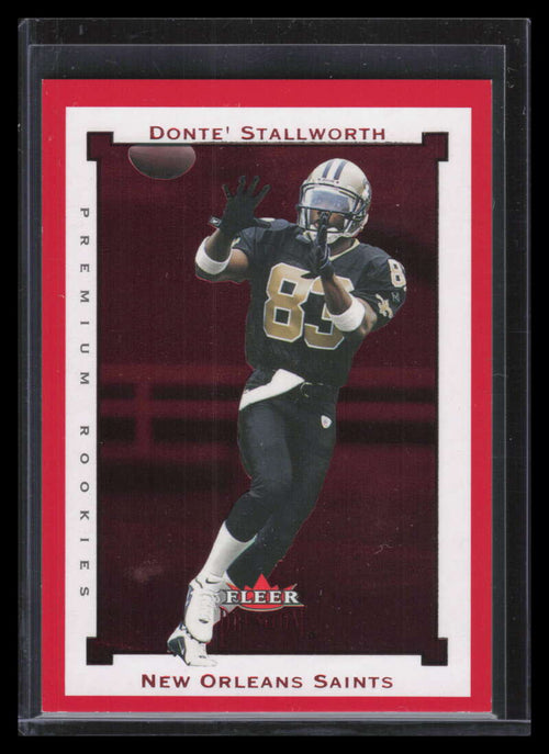 2002 Fleer Premium Star Ruby 152 Donte Stallworth Rookie 42/100