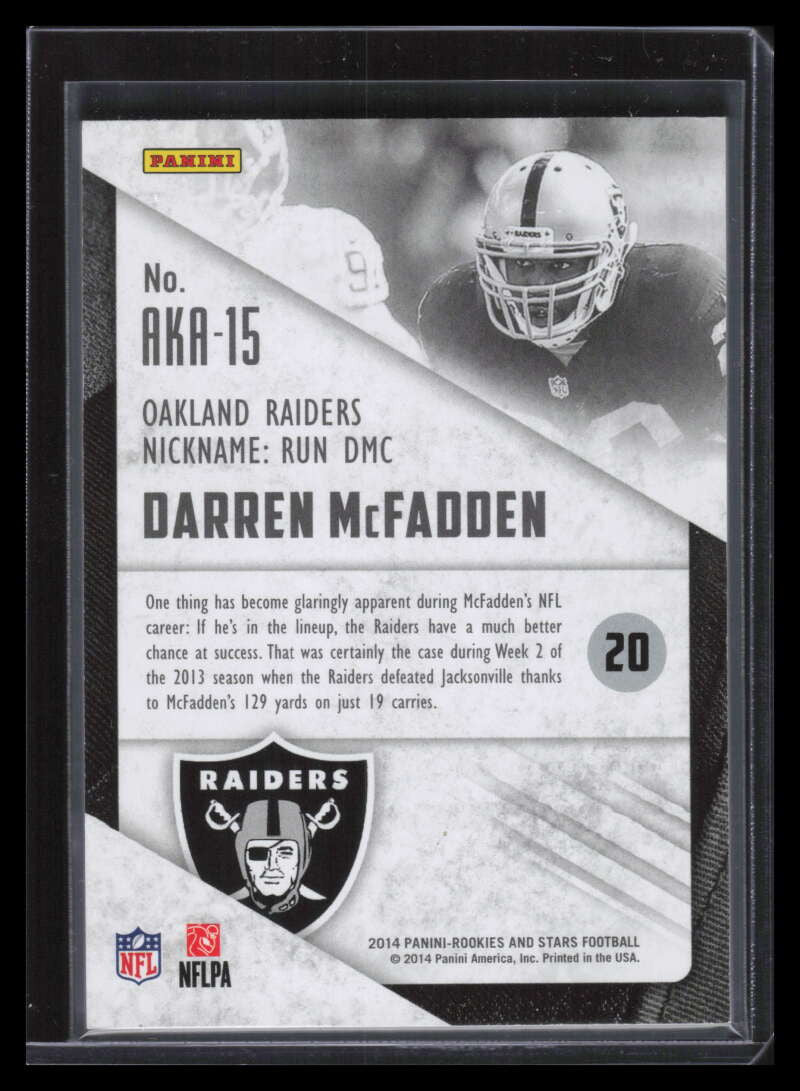 2014 Rookies and Stars AKA Stars 15 Darren McFadden 16/25