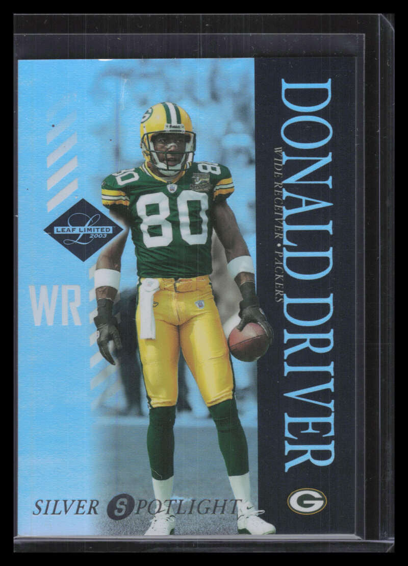 2003 Leaf Limited Silver Spotlight 37 Donald Driver 75/75