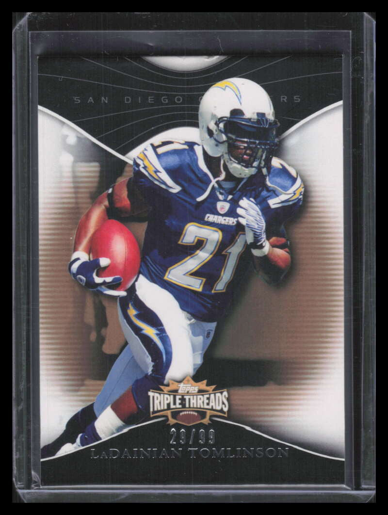 2009 Topps Triple Threads Gold 38 LaDainian Tomlinson 29/99