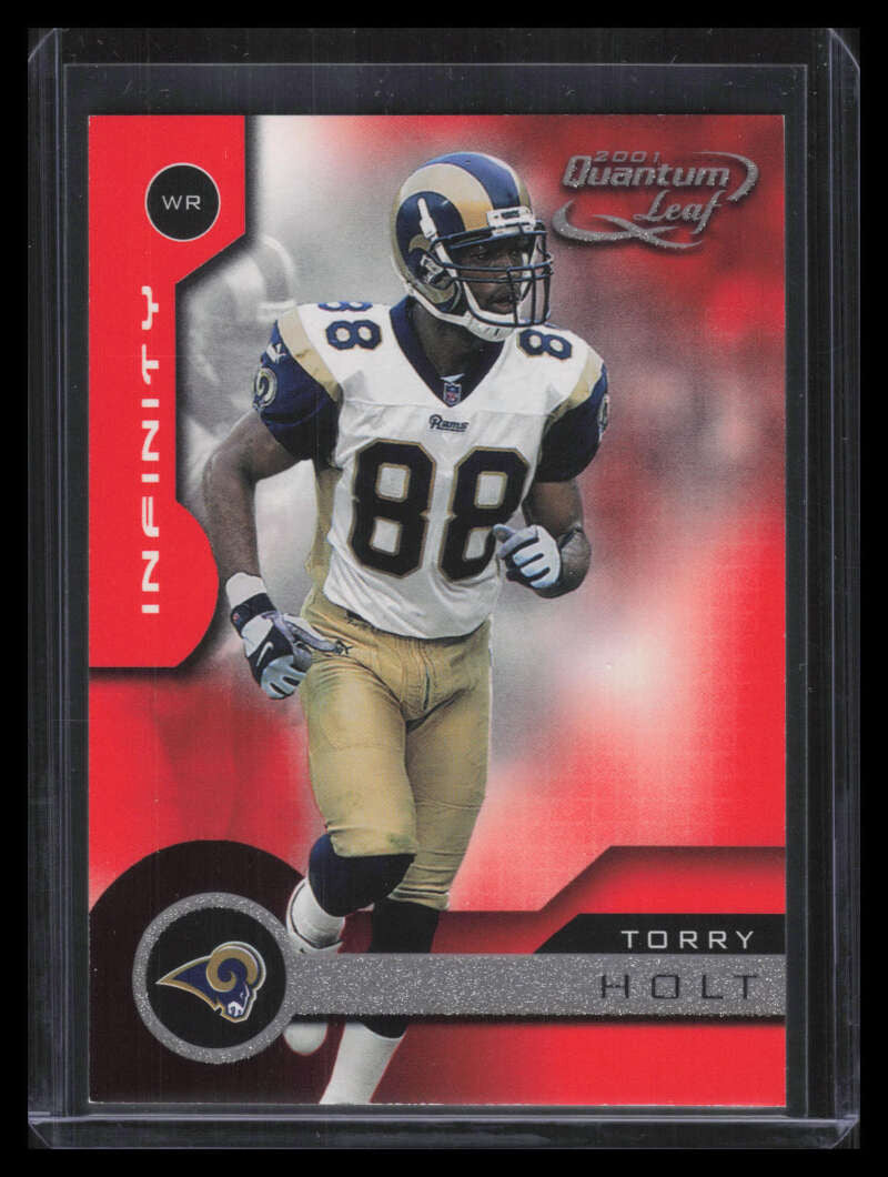 2001 Quantum Leaf Infinity Red 170 Torry Holt 21/100