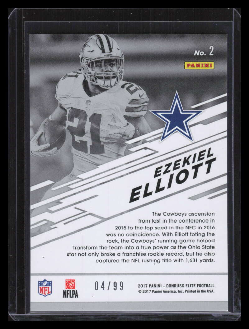 2017 Elite Spellbound Red 2 Ezekiel Elliott 4/99