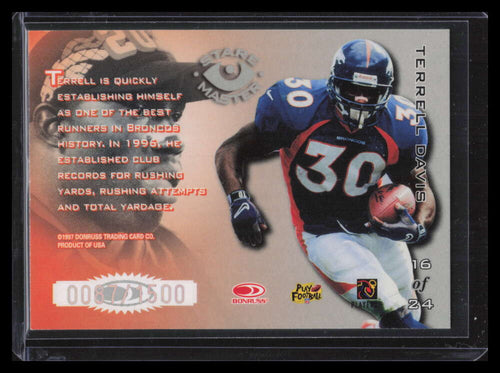 1997 Donruss Preferred Staremasters 16 Terrell Davis 87/1500