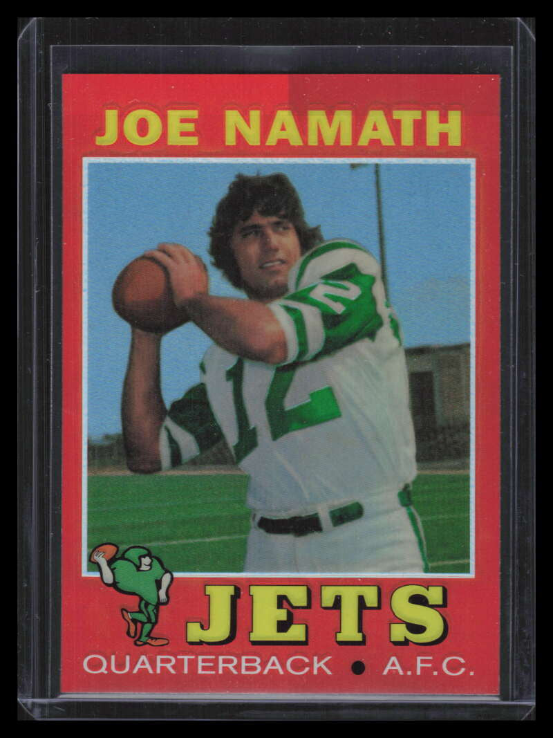 1996 Stadium Club Namath Finest Refractor 7 Joe Namath 1971