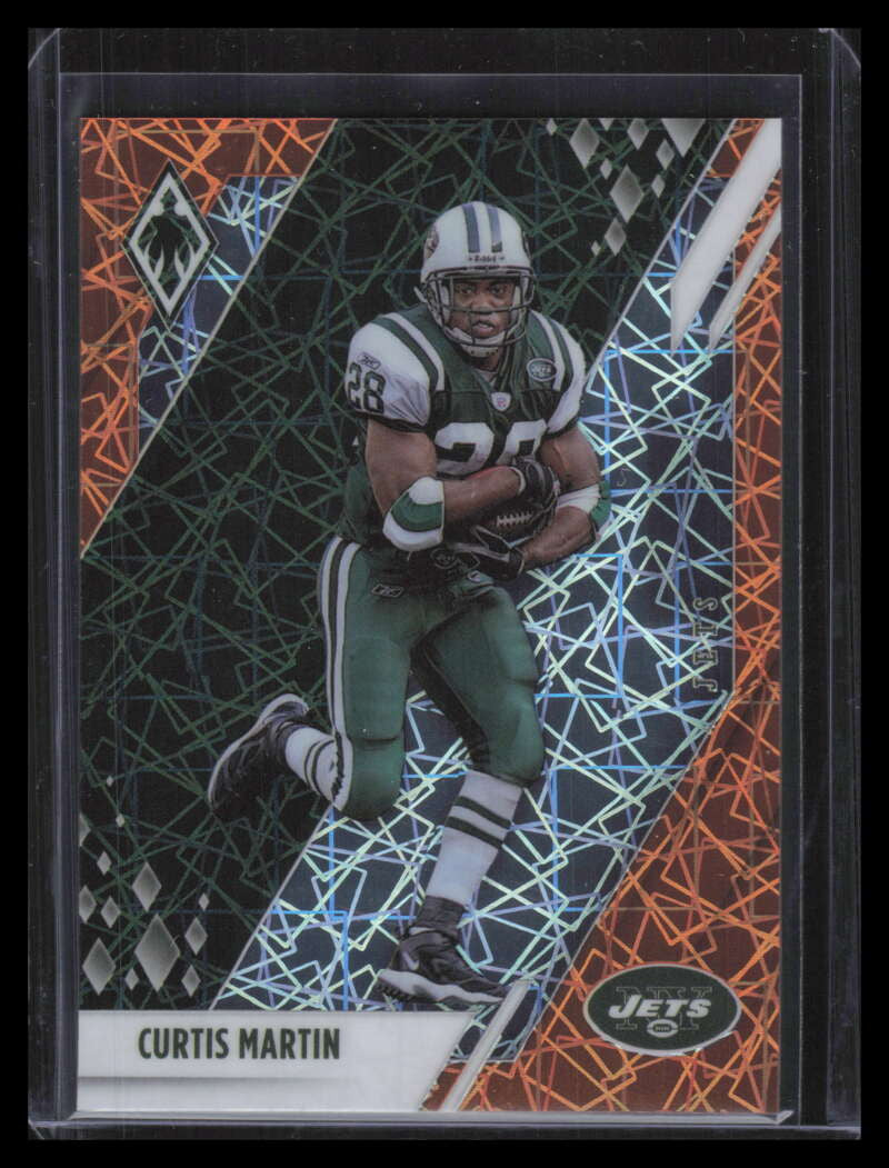 2021 Panini Phoenix Orange Lazer 91 Curtis Martin 58/99