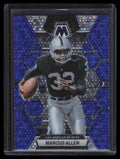 2023 Panini Mosaic Mosaic No Huddle Blue Refractor 124 Marcus Allen 74/75