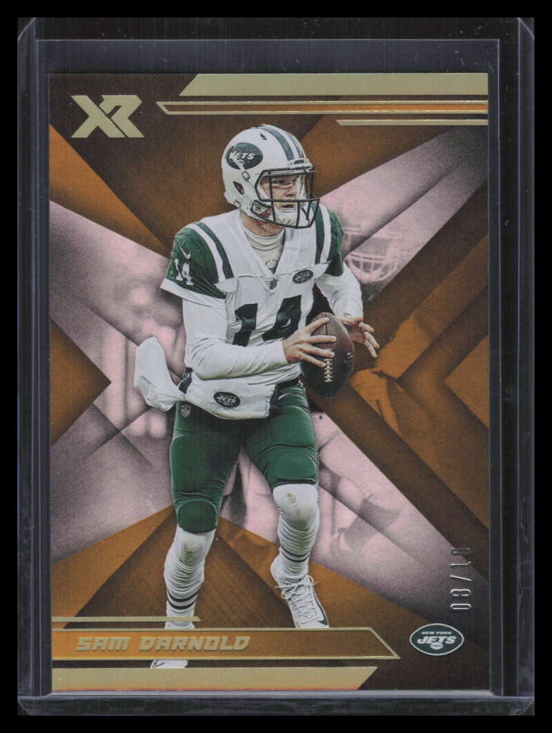 2019 Panini XR Gold 10 Sam Darnold 8/10