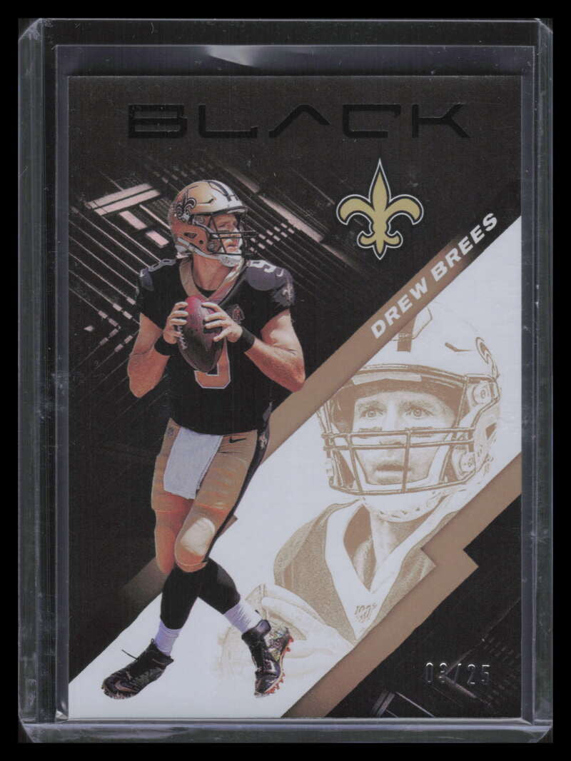2020 Panini Black Copper 66 Drew Brees 3/25