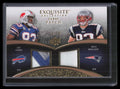 2009 Exquisite Collection Combos Gold EW Lee Evans Wes Welker Dual Patch 10/20