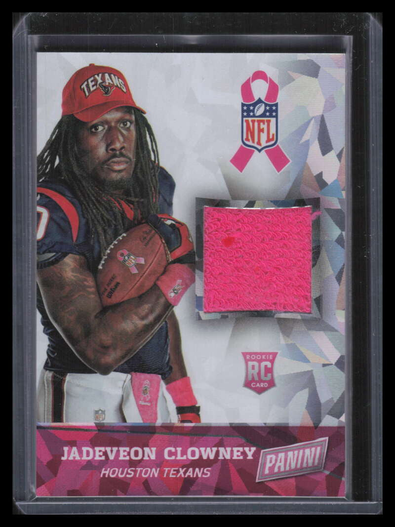 2014 Panini Black Friday Pink Cracked Ice 11 Jadeveon Clowney Rookie Towel /25