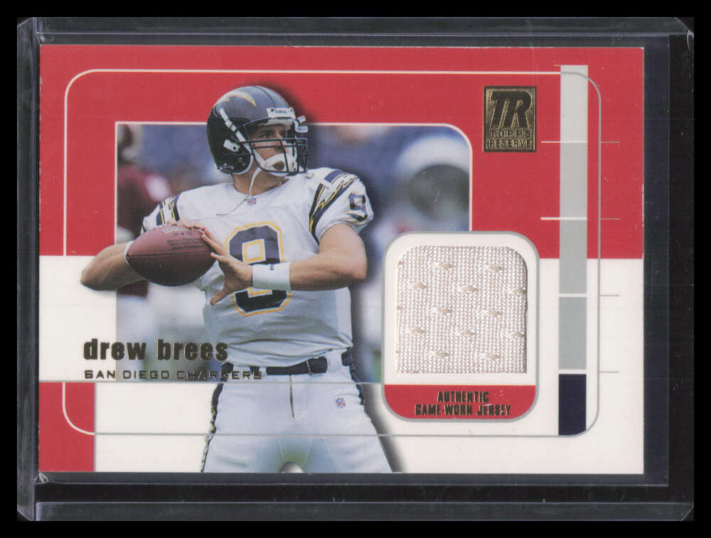2002 Topps Reserve Jerseys RRDB Drew Brees Jersey