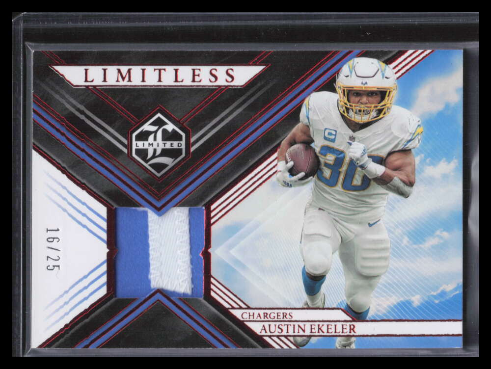 2022 Limited Limitless Materials Ruby Spotlight 1 Austin Ekeler Patch 16/25