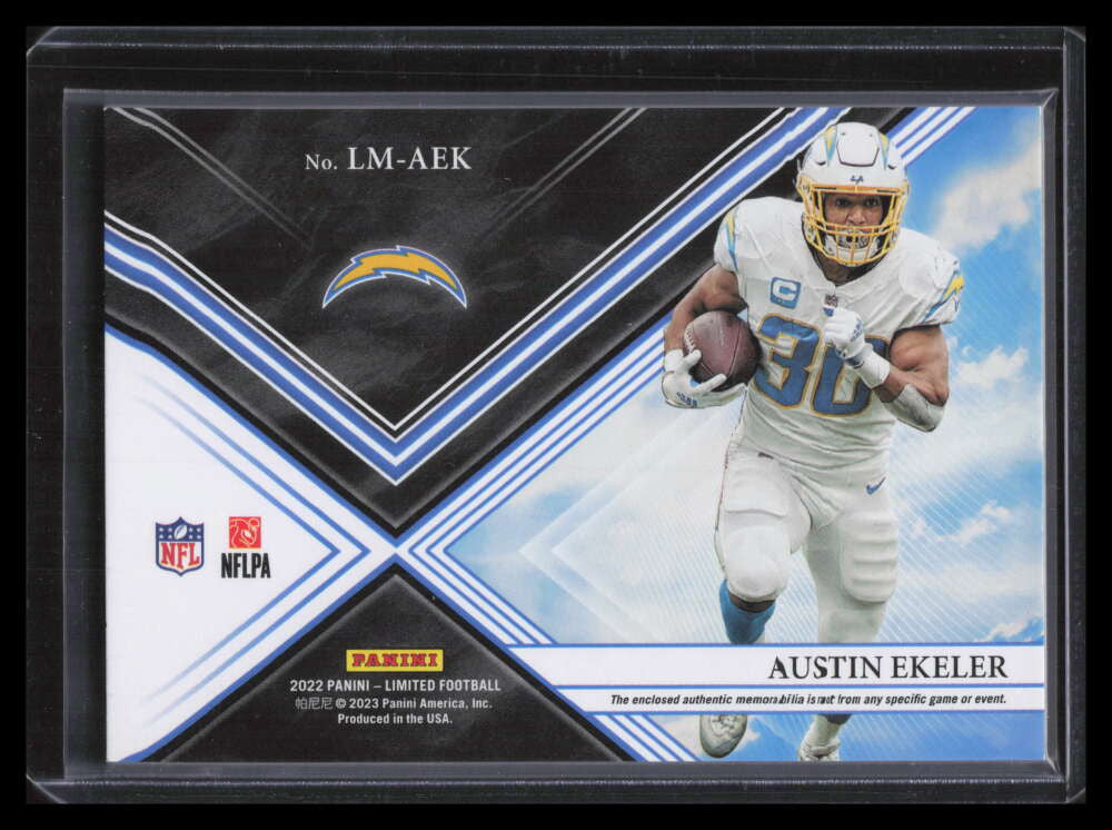 2022 Limited Limitless Materials Ruby Spotlight 1 Austin Ekeler Patch 16/25
