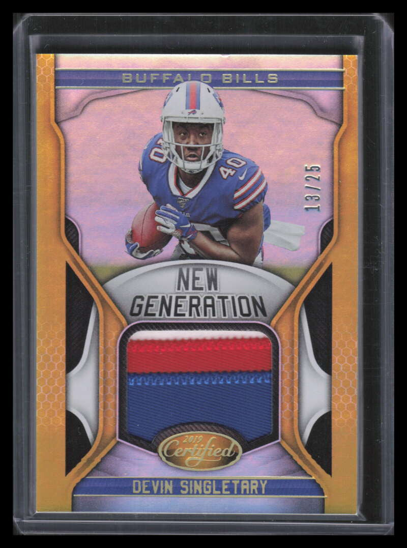 2019 Certified New Generation Mirror Gold 25 Devin Singletary Rookie Patch 13/25