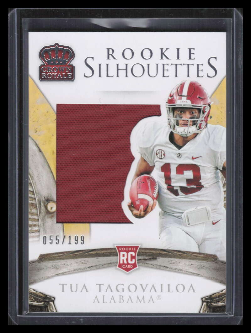 2020 Crown Royale Collegiate Silhouettes 22 Tua Tagovailoa Rookie Jersey 55/199