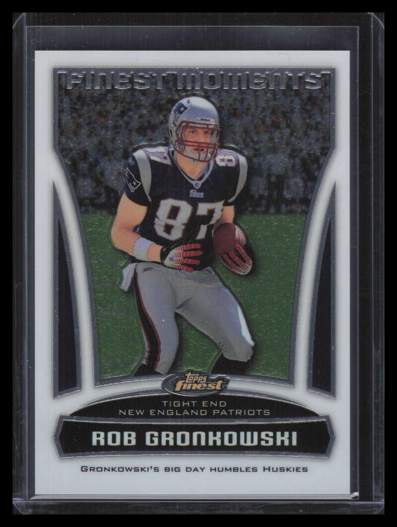 2010 Finest Moments fm7 Rob Gronkowski Rookie