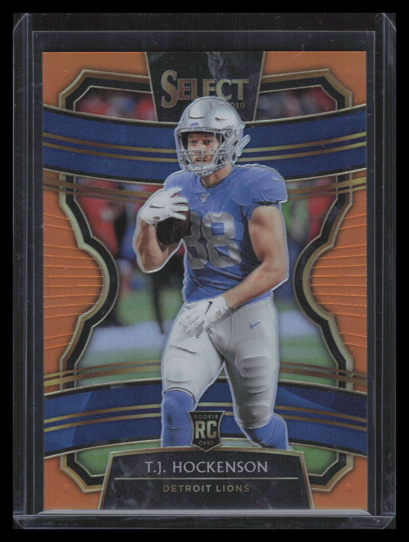 2019 Select Prizm Orange Refractor 38 T. J. Hockenson Rookie 22/49 Concourse