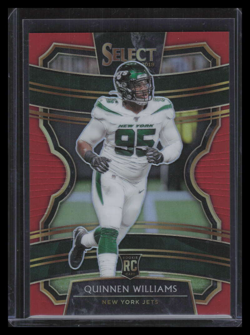 2019 Select Prizm Red Refractor 79 Quinnen Williams Rookie 30/99 Concourse
