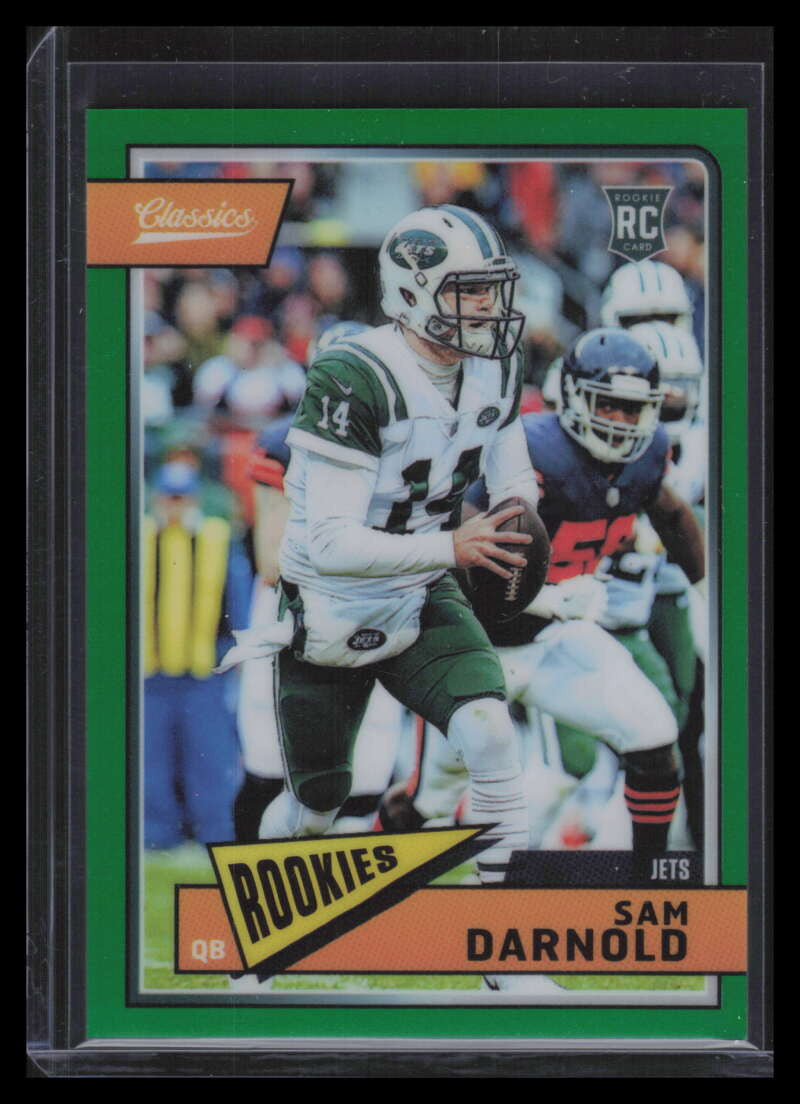 2018 Classic Green 303 Sam Darnold Honors Rookie 74/75